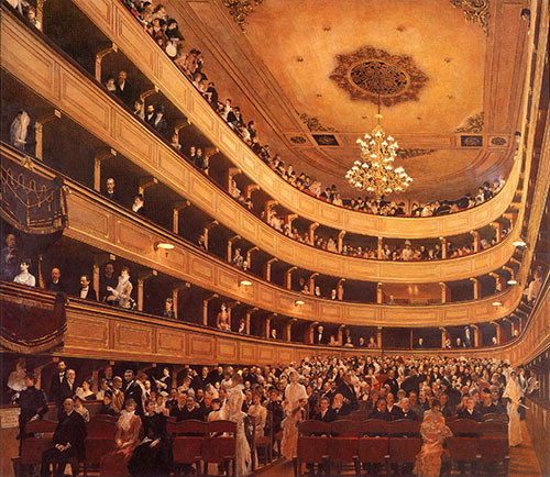 Zuschauerraum im Alten Burgtheater, Wien Gustav Klimt